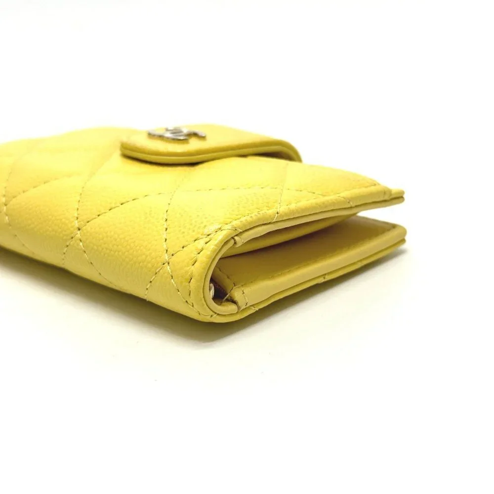 CHANEL Yellow Wallet